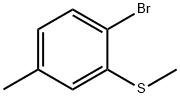 1-Bromo-4-methyl-2-(methylthio)benzene Struktur