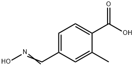 (4-(hydroxyimino)methyl)-2-methylbenzoic acid Struktur
