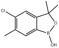 5-chloro-1,3-dihydro-1-hydroxy-3,3,6-trimethyl-2,1-benzoxaborole Structure