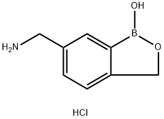 1,3-dihydro-1-hydroxy-2,1-benzoxaborole-6-methanamine hydrochloride Struktur