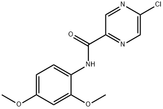 5-Chloro-N-(2,4-dimethoxyphenyl)pyrazine-2-carboxamide Structure