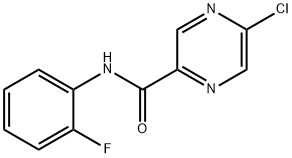 5-Chloro-N-(2-fluorophenyl)pyrazine-2-carboxamide Structure
