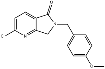 2-氯-6-(4-甲氧苄基)-6,7-二氢吡咯并[3,4-B]吡啶-5-酮,1440519-73-2,结构式