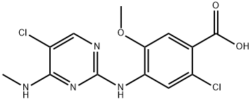 2-Chloro-4-((5-chloro-4-(methylamino)pyrimidin-2-yl)amino)-5-methoxybenzoic acid|