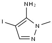 4-碘-1-甲基-1H-吡唑-5-胺, 1443278-79-2, 结构式