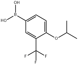 4-Isopropoxy-3-(trifluoromethyl)phenylboronic acid Structure