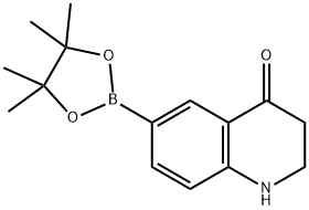 6-(4,4,5,5-四甲基-1,3,2-二氧杂硼烷-2-基)-2,3-二氢喹啉-4(1H)-酮, 1445800-21-4, 结构式