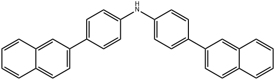 4-(2-萘基)-N-[4-(2-萘基)苯基]苯胺, 1446448-94-7, 结构式