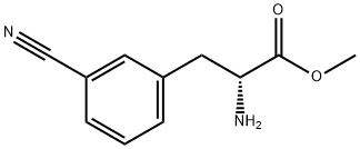 METHYL (2R)-2-AMINO-3-(3-CYANOPHENYL)PROPANOATE Structure