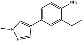 2-ethyl-4-(1-methyl-1H-pyrazol-4-yl)benzenamine Structure