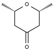 cis-2,6-dimethyloxan-4-one Struktur