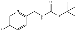 tert-butyl (5-fluoropyridin-2-yl)methylcarbamate 结构式
