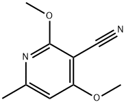 2,4-二甲氧基-6-甲基烟腈 结构式