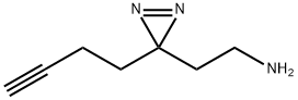 2-(3-(but-3-yn-1-yl)-3H-diazirin-3-yl)ethan-1-amine Struktur