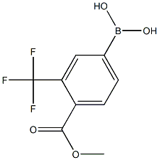 4-(Methoxycarbonyl)-3-(trifluoromethyl)phenylboronic acid Struktur