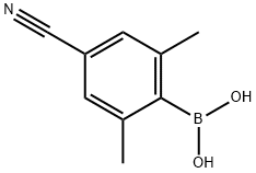 4-cyano-2,6-dimethylphenylboronic acid Structure