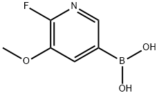 2-氟-3-甲氧基吡啶-5-硼酸, 1451392-07-6, 结构式