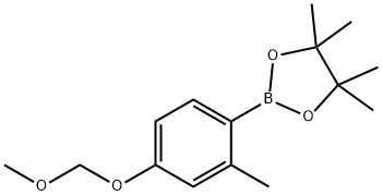 2-甲基-4-(甲氧基甲氧基)苯基硼酸频哪醇酯, 1451392-30-5, 结构式