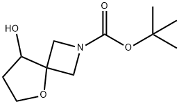 tert-Butyl-8-hydroxy-5-oxa-2-azaspiro[3.4]octane-2-carboxylate 95% Structure