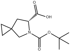 (R)-5-BOC-5-AZASPIRO[2.4]HEPTANE-6-CARBOXYLIC ACID Structure