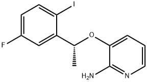 (R)-3-(1-(5-fluoro-2-iodophenyl)ethoxy)pyridin-2-amine Struktur