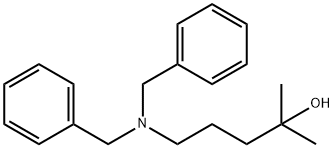5-(dibenzylamino)-2-methylpentan-2-ol Struktur