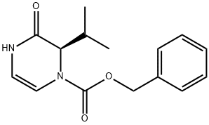 (R)-benzyl 2-isopropyl-3-oxo-3,4-dihydropyrazine-1(2H)-carboxylate Structure