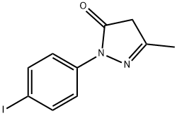 2,4-二氢-2-(4-碘代苯基)-5-甲基-3H-吡唑-3-酮, 14580-14-4, 结构式
