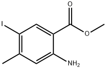 Methyl 2-amino-4-methyl-5-iodobenzoate Struktur
