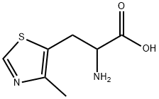 2-氨基-3-(4-甲基-5-噻唑基)丙酸, 14643-77-7, 结构式