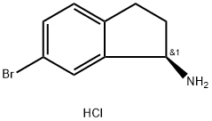 (S)-6-Bromo-2,3-dihydro-1H-inden-1-amine hydrochloride Struktur