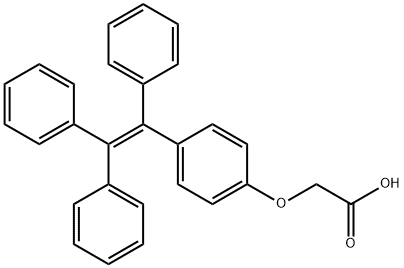 2-(4-(1,2,2-三苯基乙烯基)苯氧基)乙酸 结构式