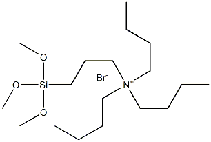 (3-三甲氧基硅基丙基)三正丁基溴化铵, 147366-30-1, 结构式
