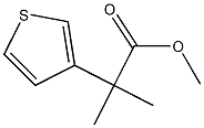 2-methyl-2-thiophen-3-yl-propionic acid methyl ester Structure