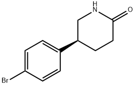 (S)-5-(4-溴苯基)哌啶-2-酮, 1476776-44-9, 结构式