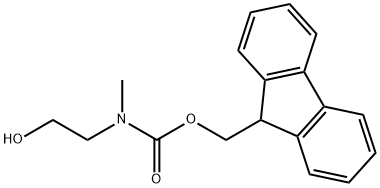 N-(2-ヒドロキシエチル)-N-メチルカルバミン酸9H-フルオレン-9-イルメチル 化学構造式