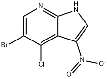 5-bromo-4-chloro-3-nitro-1H-pyrrolo[2,3-b]pyridine Structure