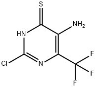 5-Amino-2-chloro-6-(trifluoromethyl)pyrimidine-4(3H)-thione Structure