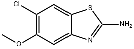 6-Chloro-5-methoxy-benzothiazol-2-ylamine,1480043-80-8,结构式