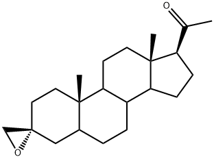 1-((2R,10S,13S,17S)-10,13-dimethylhexadecahydrospiro[cyclopenta[a]phenanthrene-3,2-oxiran]-17-yl)ethanone(WXG00316) Structure