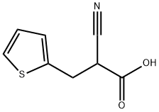2-氰基-3-(2-噻吩基)丙酸, 148674-60-6, 结构式