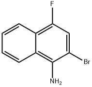 2-溴-4-氟萘-1-胺, 14958-05-5, 结构式