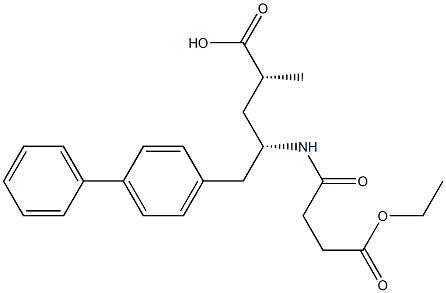 (2R,4S)-4-([1,1'-Biphenyl]-4-ylmethyl)-4-(4-ethoxy-4-oxobutanamido)-2-methylbutanoic acid Struktur