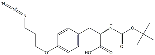 N-Boc-O-(3-azidopropyl)-L-tyrosine Structure