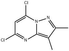 5,7-二氯-2,3-二甲基吡唑并[1,5-A]嘧啶,1500104-08-4,结构式