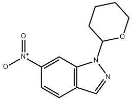 1-(tetrahydro-2H-pyran-2-yl)-6-nitro-1H-indazole Structure