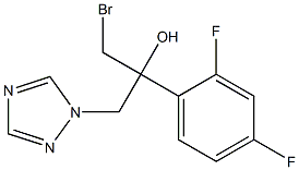 (2RS)-1-bromo-2-(2,4-difluorophenyl)-3-(1H-1,2,4-triazol-1-yl)propan-2-ol Struktur