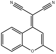 2-(2-methyl-4H-chromen-4-ylidene)malononitrile Structure