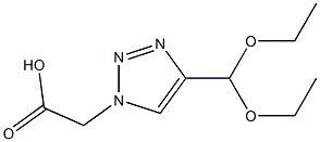 (4-Diethoxymethyl-[1,2,3]triazol-1-yl)-acetic acid Structure