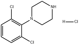 1-(2,6-ジクロロフェニル)ピペラジン塩酸塩 化学構造式